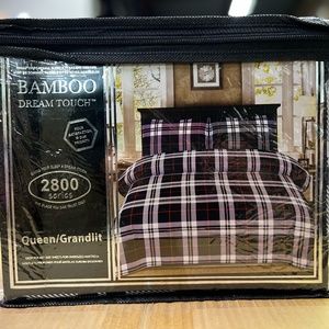 Luxury 4 Piece Queen Size Bamboo Bed Sheet